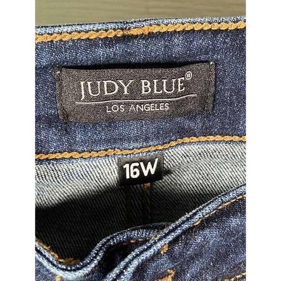 Judy Blue Jeans Womens Size 16W Slim Fit JB82322DK-PL Blue Stretch Flex Denim - Picture 3 of 7
